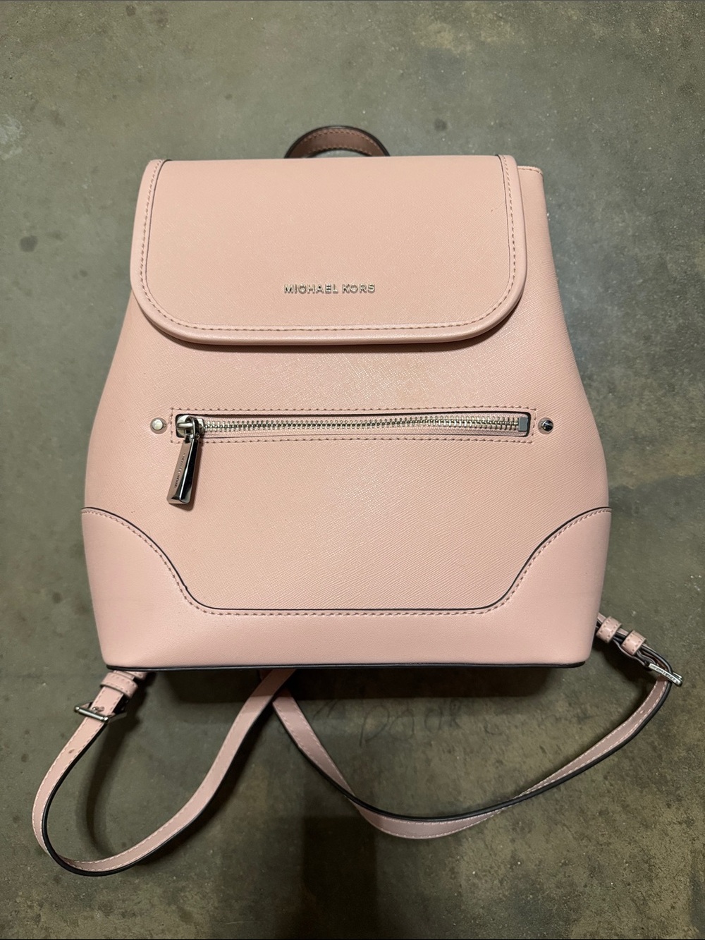 Michael Kors Blush Saffiano Leather Backpack